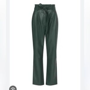 Love, Whit Green Faux Leather Pants Size 2